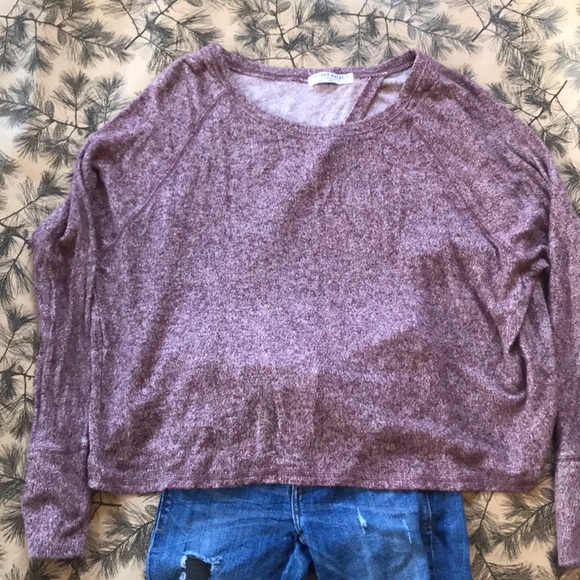 Project Social T - Maroon soft split back shirt - Picture 2 of 4